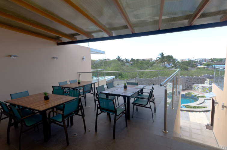 Outdoor Dining at Seaside Inn, Galapagos