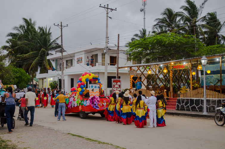 Colombia Float at the School Parade