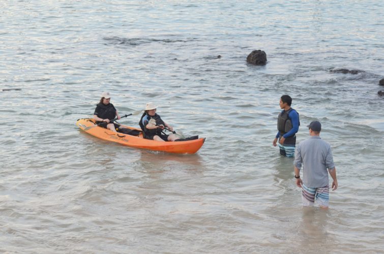Sea Kayakers on San Cristobal Island